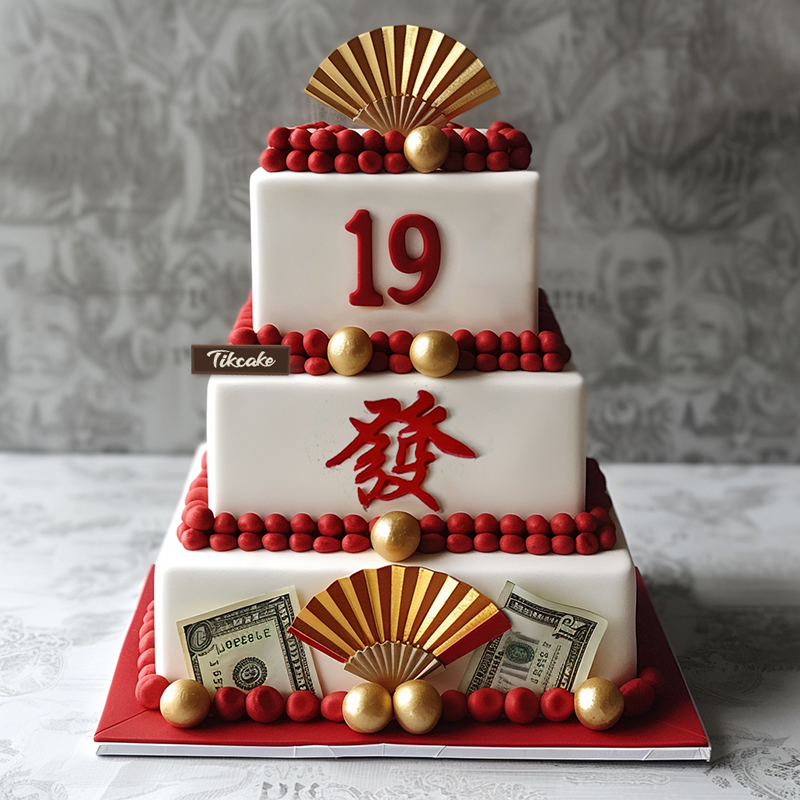 原创“周年庆”主题三层企业蛋糕（二）