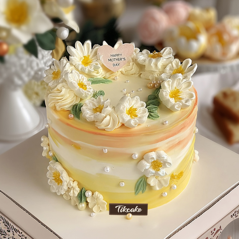 原创母亲节主题鲜奶蛋糕（三）
