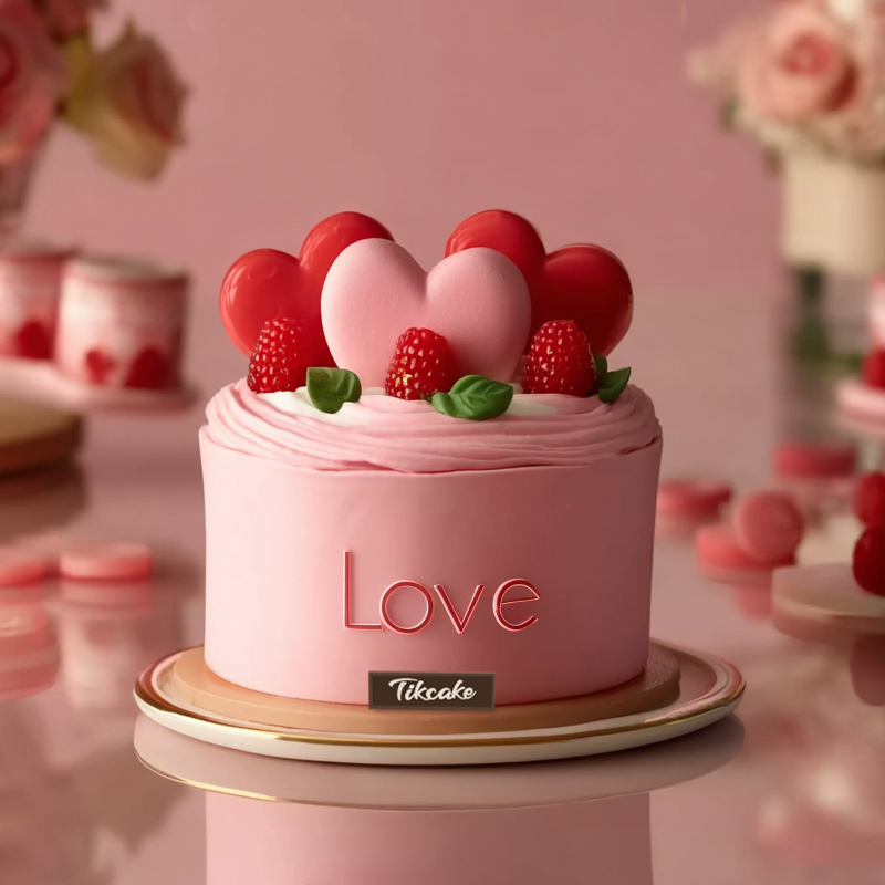 原创爱心主题鲜奶蛋糕（二十六）