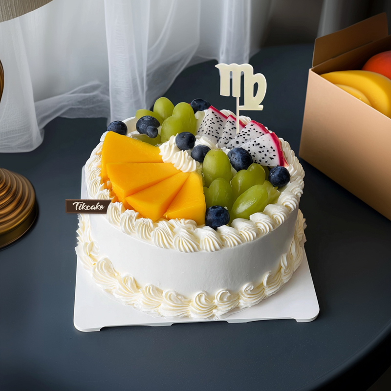 原创处女座主题水果鲜奶蛋糕二（8.23-9.22）