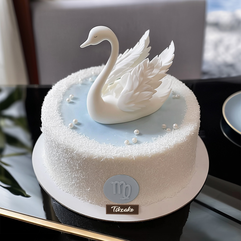 原创处女座主题翻糖鲜奶蛋糕十四（8.23-9.22）